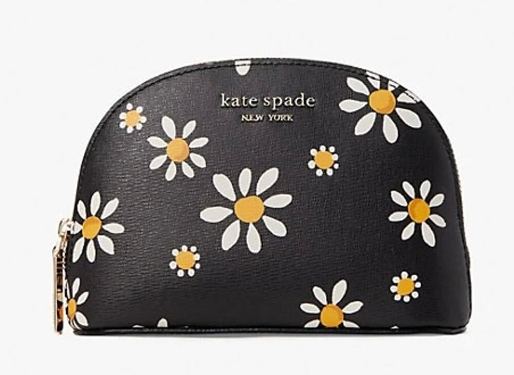 Kate Spade  daisy dots small dome cosmetic case